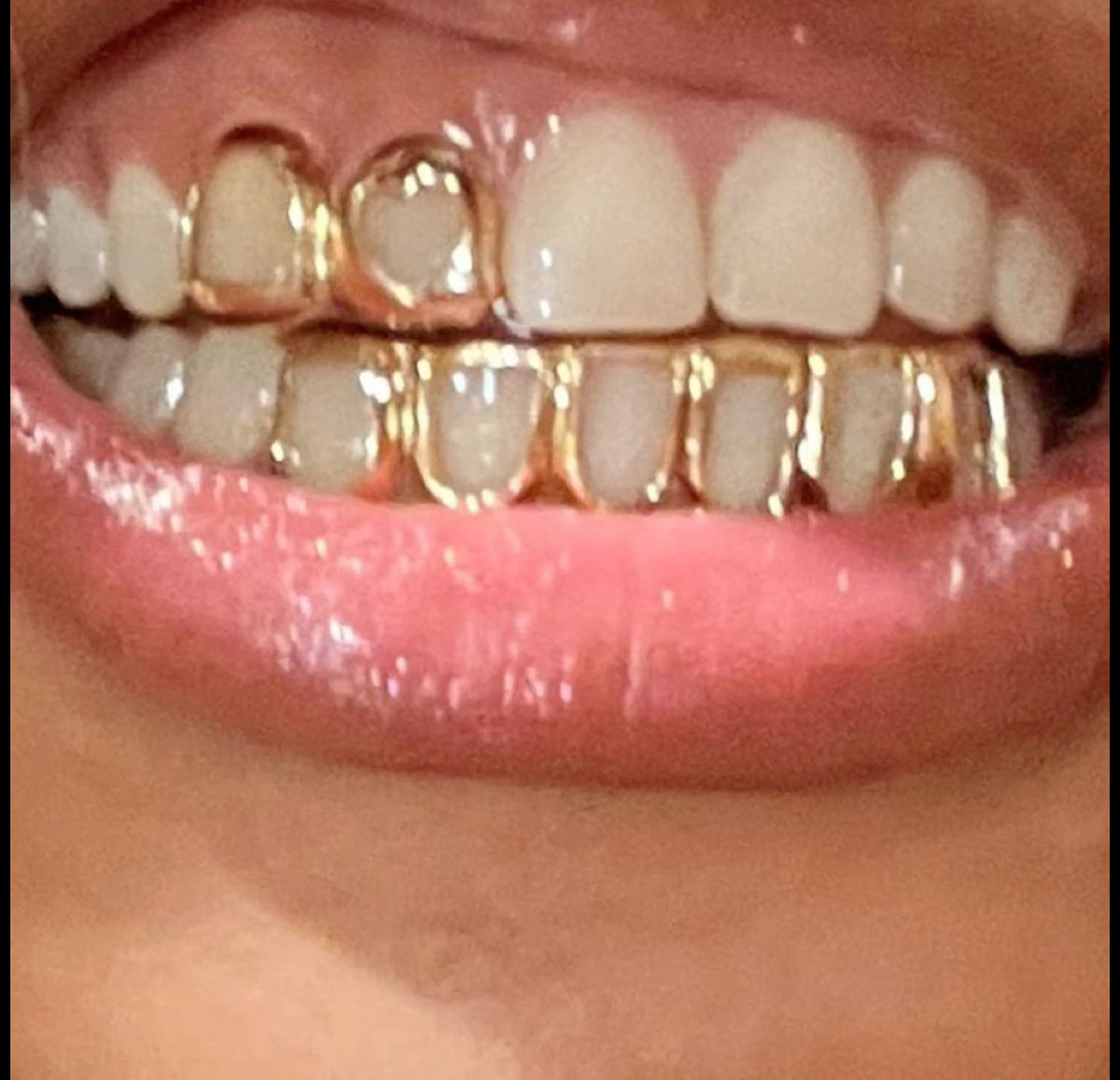 Open face grill dipped silver