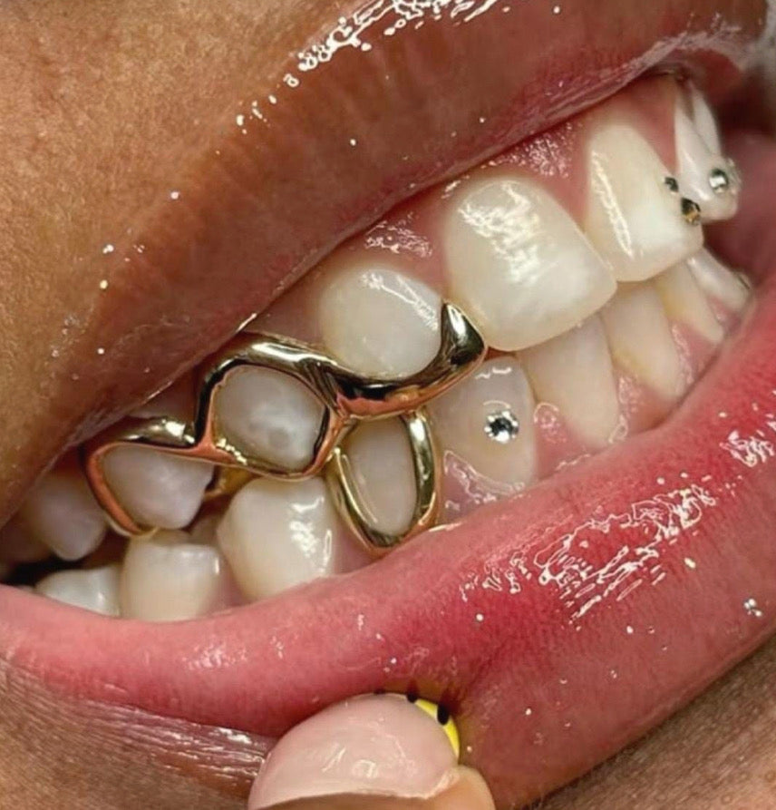 Open face curved dipped silver